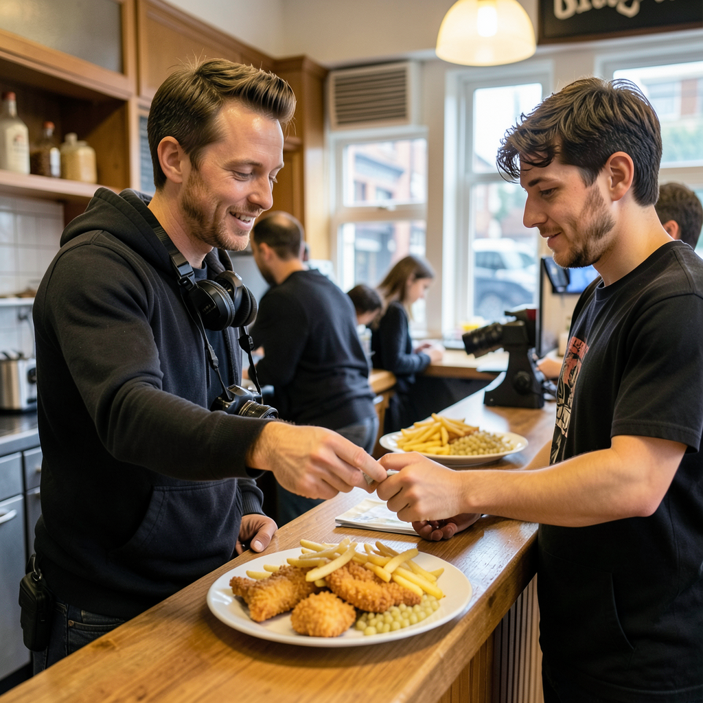 Food YouTuber Danny Malin pays full price for fish and chips at Sheffield chippy